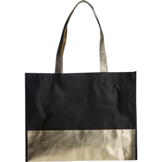 Ladies Non-Woven Glamour Shopper Gold